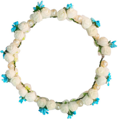 

MorningGlory Premium Grade Quality Tiara Head Band(White, Blue)