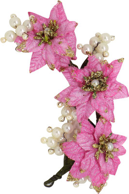 

AASA New Style Accessories Gajra (veni) For Party Wear Hair Accessory Set(Pink)