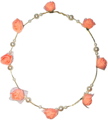 

MorningGlory Peach Tiara for Girls/Women Head Band(Orange)