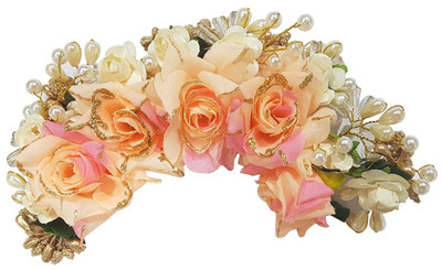 Aasa South Indian Flowers Bridal Hair Accessories Gajra For Easy
