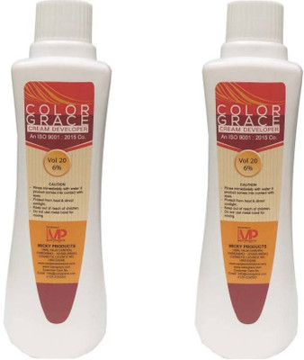 

COLORGRACE HAIR COLOR CREAM DEVELOPER FOR VOL 20 6% 900 ml ( pack of 2 ) (FOR ALL HAIR COLOR) Hair Color(for all hair color)