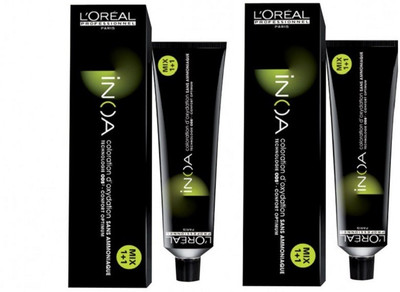 

L'Oreal Inoa Ammonia Free Permanent Darkest Brown Color No. 2 Hair Color(Darkest Brown Color No. 2)