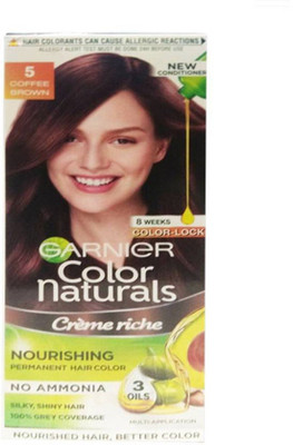 

Garnier Color Naturals Cream 5 Coffee Brown 60ml + 50g Hair Color(Coffee Brown)