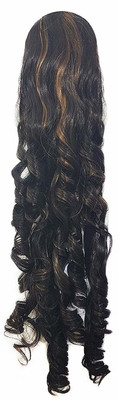 

A To Z Traders Curly Ponytail,Extensions for Women And Girls, Party Wear Accessories, Golden Highlighting, Hair Extension