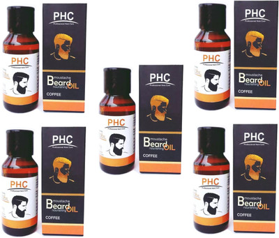 

PHC Nourishing Coffee Beard Oil (60 ml) - Pack of 5 Hair Oil(60 ml)