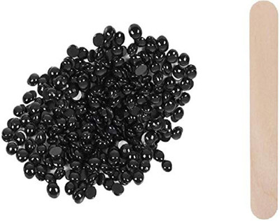 

Bluejack charcoal black hard wax beans stripless painless brazillian wax pearl wax no strip wax 150gm wax Wax(150 g)