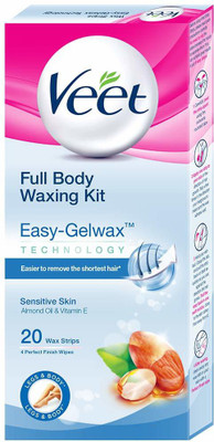 

Veet Full Body Waxing Kit Sensitive Skin 20 Strips(20 Strips)