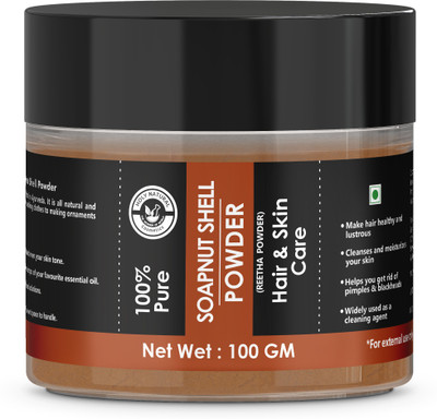 

Holy Natural 100% Pure Soapnut Reetha Powder for Hair, Skin & Face - 100 GM(100 g)
