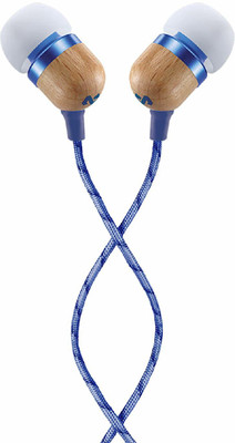 House of Marley Smile Jamaica EM-JE041-DN Wired Headset with Mic(Blue, In the Ear)