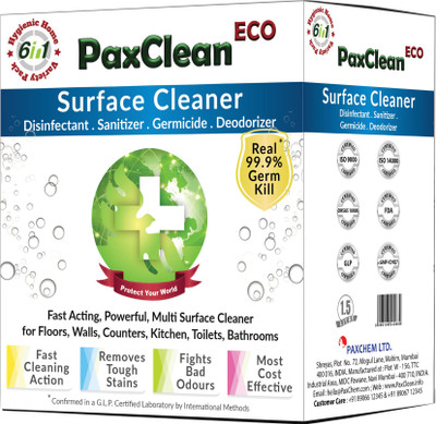 

PaxClean ECO (Citrus, Pine, Lavender, Sandalwood, Jasmine, Floral Bloom), Unique 6-in-1 Variety Pack, Multi-Surface Disinfectant Sanitizer Cleaner Concentrate for Floor, Germicide, Deodorizer, 1.5L Citrus, Pine, Jasmine, Sandalwood, Lavender, Floral Bloom