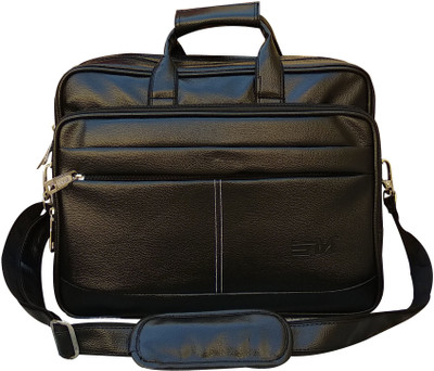 SM 15.6 inch Laptop Messenger Bag(Black)