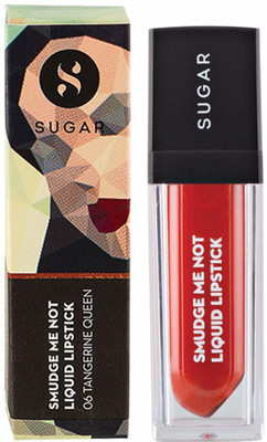 

Sugar Smudge me not liquid Lipstick (06 Tangerine Queen)(Tangerine)