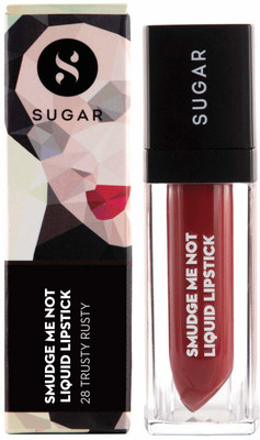 

Sugar Smudge me not liquid Lipstick, 4.5ml(28 Trusty Rusty)