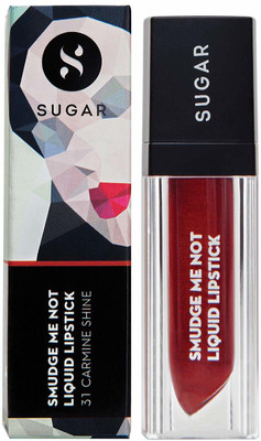 

Sugar Smudge me not liquid Lipstick, 4.5ml(31 Carmine Shine)