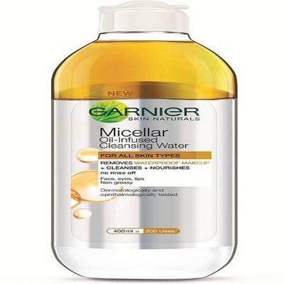

Garnier Skin Naturals Micellar Cleansing Bi Phase Water, 400ml Makeup Remover(400 ml)