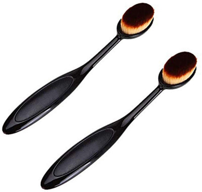 

DALUCI 2Pcs Makeup Brush Set Professional Oval Eyeliner Blending Cosmetic Brushes Tool(Pack of 2)