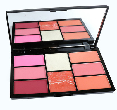 

Swiss Beauty Pro Blush & Highlight with 8 Blush and Highlight Powder with smooth skin in Palette 03