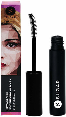 

Sugar Cosmetics Uptown Curl Waterproof, Lengthening Mascara 5 g(01 Black Beauty)
