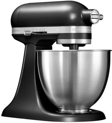 

KitchenAid Mini 5KSM3311XBBM 3.3-Litre Stand Mixer (Black Matte) 240 Juicer Mixer Grinder((Black Matte), 1 Jar)