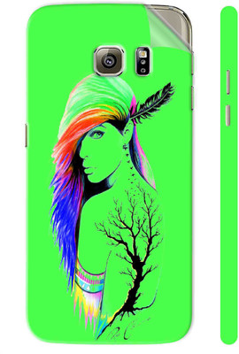 Snooky Samsung Galaxy S6 Edge Mobile Skin(Green)
