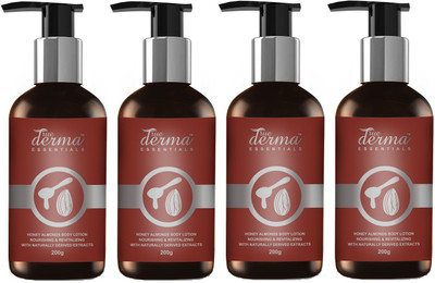 

True Derma Essentials Honey & Almond (Nourishing & Revitalizing) Body Lotion (Pack of 4)(200 ml)