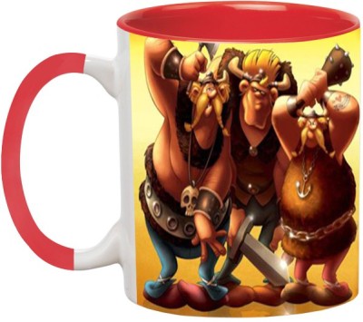 ARTBUG Asterix and the Vikings -1925-Red Ceramic Coffee Mug(350 ml)