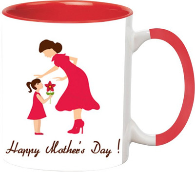 ARTBUG Mothers Day -226-Red Ceramic Coffee Mug(350 ml)
