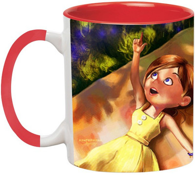 ARTBUG Cartoon Couples -1839-Red Ceramic Coffee Mug(350 ml)