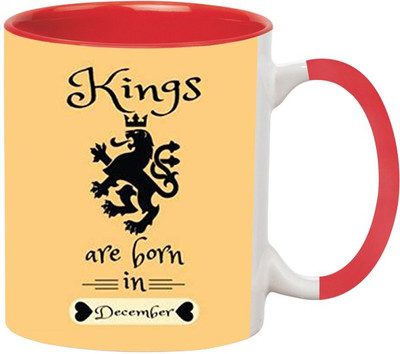 ARTBUG Born in December -916-Red Ceramic Coffee Mug(350 ml)