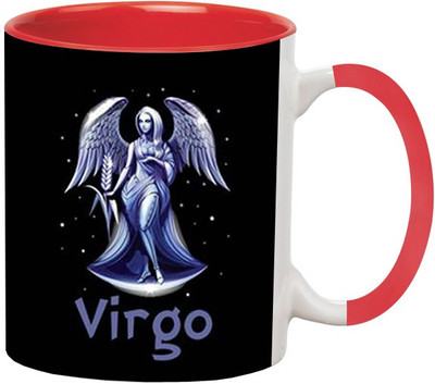 ARTBUG Zodiac Sign Virgo -971-Red Ceramic Coffee Mug(350 ml)