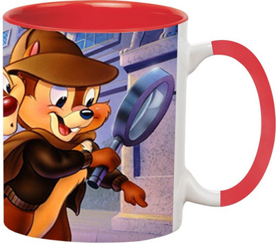 ARTBUG Cartoon -162-Red Ceramic Coffee Mug(350 ml)
