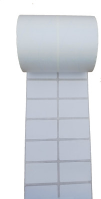 CHROMO 50mmx x 30mm x 2UP ( PACK OF 5 ROLLS) SELF ADHESIVE BARCODE STICKER (2000 PCS PER ROLL) Paper Label(White)