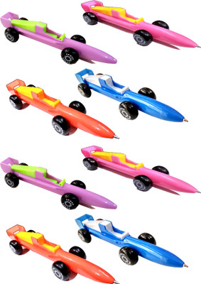 TECHNOCHITRA RACING CAR PACK 8 Ball Pen(Pack of 8, Ink Color - Blue)