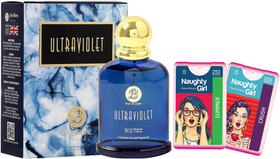 

Lyla Blanc EDP Ultra Voilent Perfume (100 ml) + 2 Pocket Perfume (18 ml each) Combo Offer For Women Eau de Parfum - 136 ml(For Women)