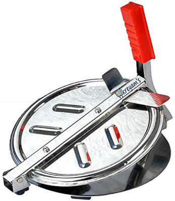 

Kreyam's Stainless Steel Puri Press/Puri Machine/Chapati Press/Roti Maker/Papad Maker Machine (7.5 in) Roti and Khakra Maker