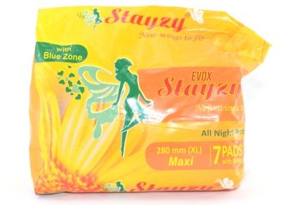 

Evox Stayzy 7Pads With Wings Sanitary Pad(Pack of 3)