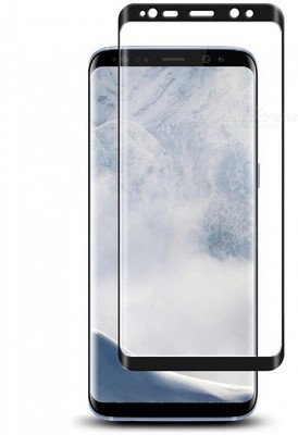 D&Y Edge To Edge Tempered Glass for DY 3D Full Cover Tempered Glass Screen Protector Round Edge for Samsung Galaxy S9+ Plus with installation Kit(Pack of 1)