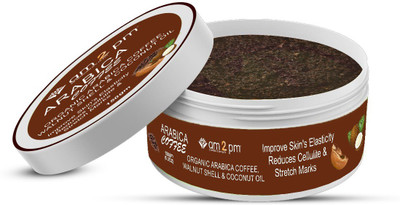 

AM2PM Arabica Coffee No Parabens & Mineral Oil Scrub-With organic Arabica Coffee,Walnut Shell & Coconut oil Scrub(150 g)