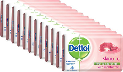 

Dettol Bathing Bar Soap, Skincare(1500 g, Pack of 12)