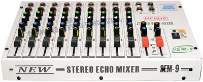

MEDHA D.J. Plus SEM-9 Professional 9 Channel Stereo Echo Digital Sound Mixer