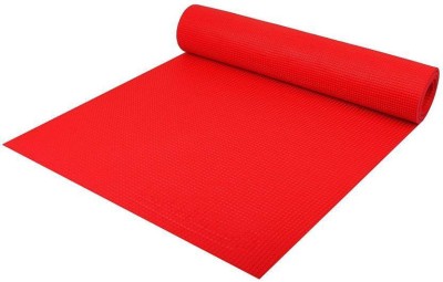 YourNeeds Eco Friendly Exercise Meditation Mat , Non-Slip Mat For Yoga With Bag, Red 6 mm Yoga Mat