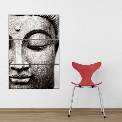 Day Decals 61 cm Buddha Face Cutout Self Adhesive Sticker(Pack of 1)