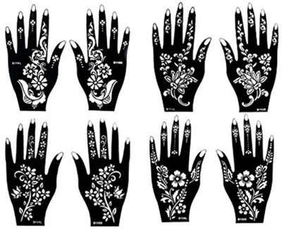 

ivana's Tattoo Stencil Women Girls Hand Finger Body Paint Temporary Tattoo (Hands)(Hand, Body)