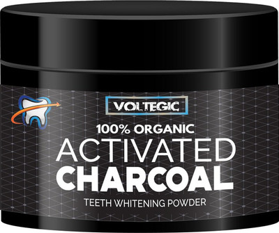 

Voltegic PERMIUM Clean Teeth Nice Whitener Natural Coconut Shell Powder Teeth Whitening Kit