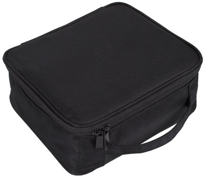 

Royalkart Portable Travel Makeup Bag Organizer With Large Capacity & Adjustable Dividers (Black) Makeup Vanity Box(Black)