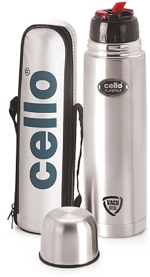 cello flip style 350 ml Water Bottle(Set of 1, Silver)