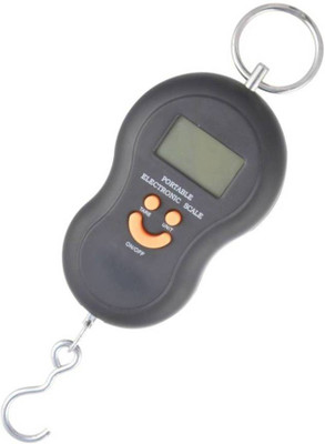 

Granny Smith Smiley Pocket Weight Machine Digital 50 KG Travel Luggage Weighing Scale(Black)