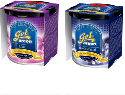 areon Black Crystal & Lilac Car Freshener Gel(2 x 80 g)