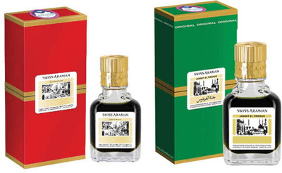 Swiss Arabian Jannat ul Firdaus 9ml Attar Red & Green Combo Pack Floral Attar(Floral)