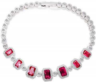 Via Mazzini Brass Cubic Zirconia Bracelet